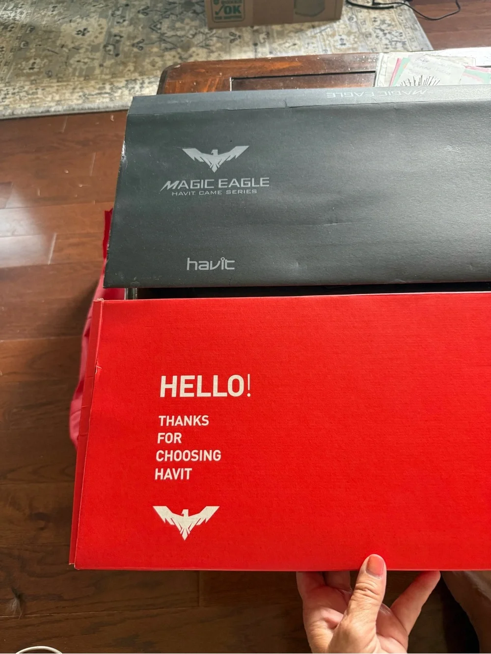 Magic Eagle havit Gaming Keyboard with User Manual in original box. NWT
